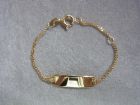 Baby naam armbandje gourmet schakel 9 tot 11 cm.