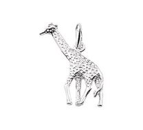 Giraffe zilveren bedel