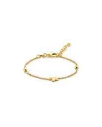 Verguld zilveren armbandje vlinder.