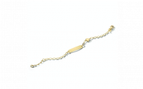 gouden baby graveer armband