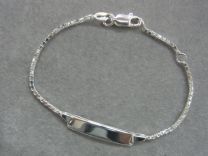 Plaat armbandje venetiaan 13 tot 15 cm zilver